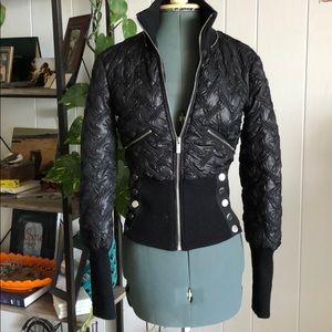 Bebe black, bomber jacket